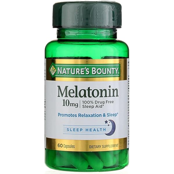 NATURE’S BOUNTY MELATONIN 10MG CAPSULES 60 EA (PACK OF 2)