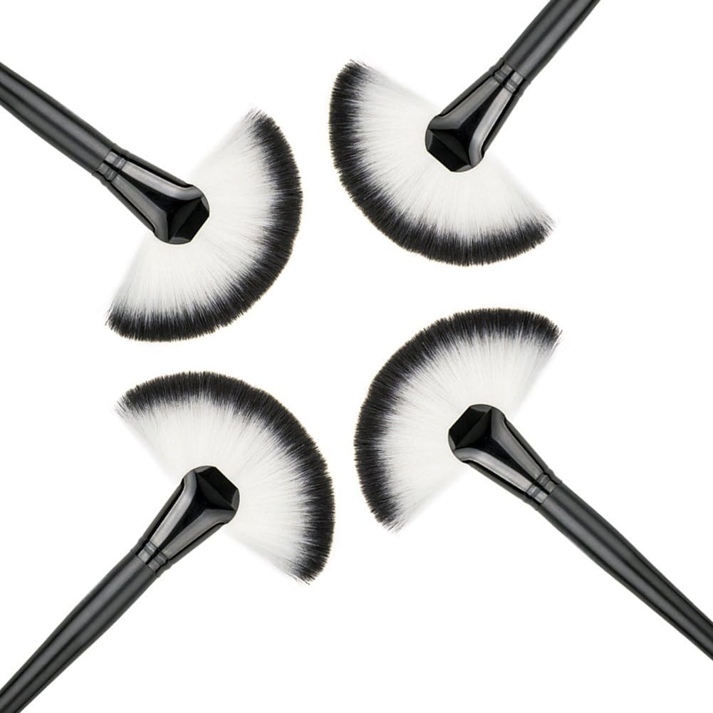 Wenettion Professional Single Makeup Brush Blush/Powder Sector Makeup Brush Soft Fan Brush Foundation Brushes Make Up Tool…: Health & Personal Care