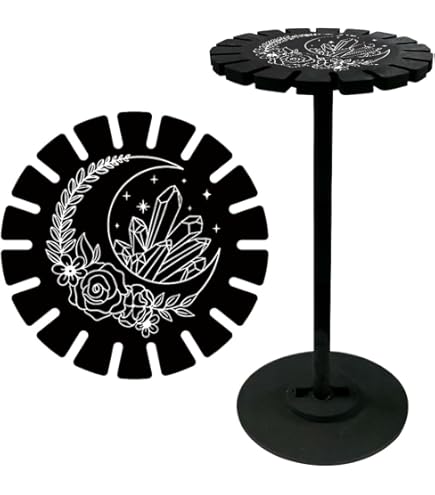 CHGCRAFT Tree Of Life Crystal Display Stand - Black Wooden - View #9