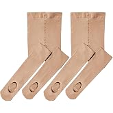 Stelle Girls' Convertible &amp; Transition Ballet Tights for Toddler Dance Kid | High Waist, Stretch, Opaque, Soft Footless Stockings, Teen &amp; Youth Pantyhose, Ballerina, Class, Studio, Performance, Recital