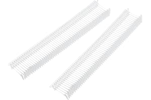 MECCANIXITY 5000Pcs Standard Tagging Gun Fasteners,0.5 Inch Transparent Garment Tags Label Gun Plastic Refills, Fabric Tag Attachments Gun Barbs for Clothing, Retail, All Price Tags