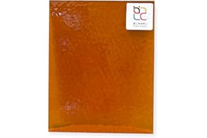 Wissmach Stained Glass Sheet: Dark Amber English Muffle by BiNARi Glass Studio