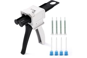 ATOYSKPX epoxy Gun 50ml Two-Component Glue Gun 2:1or 1:1 epoxy Glue Gun Dispensing Gun, Suitable for 1:1/2:1double cartridges