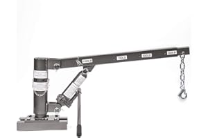 Stark 1/2 Ton Capacity Pickup Truck Extra Lift Hoist Load Crane Telescopic 1100lbs Extension Lock Position Swivel Base