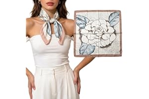 27.56 Inch Bright Color Satin Square Scarf for Women, Silk Feeling Head Scarf Hair Wrap Bandana, Fashion Neck Scarf for Daily