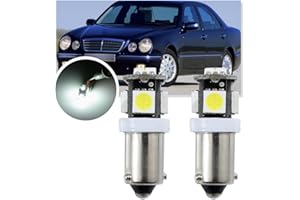 NSLUMO BAX9S 64132 H6W Parking Light Bulbs for 1996-2002 Mer'cedes W210 W208 W215 Benz E CLK CL Class 6500K Xenon White 434 CANBUS Error Free Led Position Driving Light Replacement Bulb