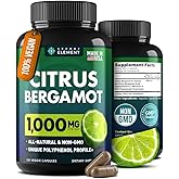 Secret Element Citrus Bergamot Extract 1000mg - Citrus Bergamot Supplement for Heart, Immune System Support, and Healthy Aging - Pure, Vegan Bergamot Capsules