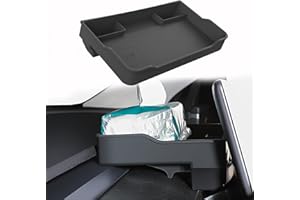 EVFITUS for Tesla Model 3 Model Y Accessories Center Console Organizer Tray Magnetic Silicone Non-Slip Hidden Storage Tissue 