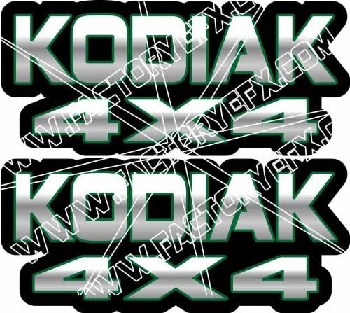 Yamaha Kodiak Gas Tank Graphics Green 400 450 4x4