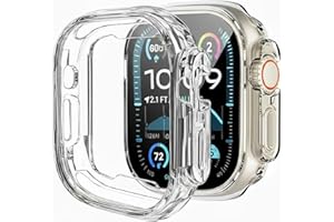 PENOM 2 Pack for Apple Watch Ultra 3/2/1 Case 49mm Soft TPU Shockproof for Apple Watch Cover -Clear （No Screen Protector ）