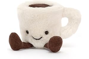 Jellycat Amuseables Espresso Cup Coffee Stuffed Toy, 4 inches - Drink Plush - Fun Gift Idea
