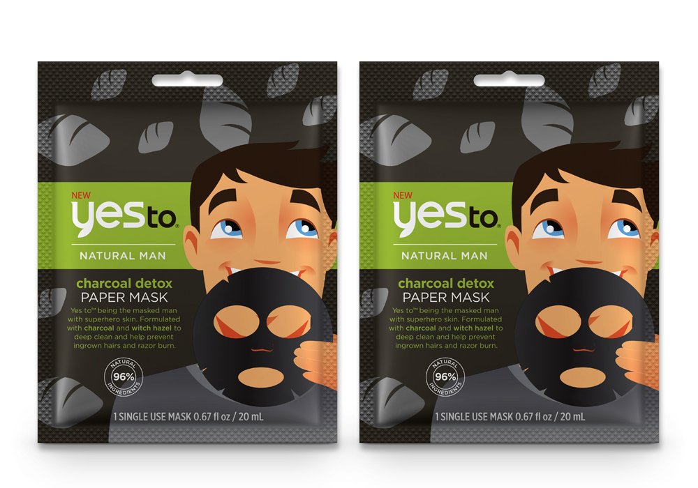 Buy Yes To Natural Man Charcoal Detox Paper Mask Bundle 6 Single