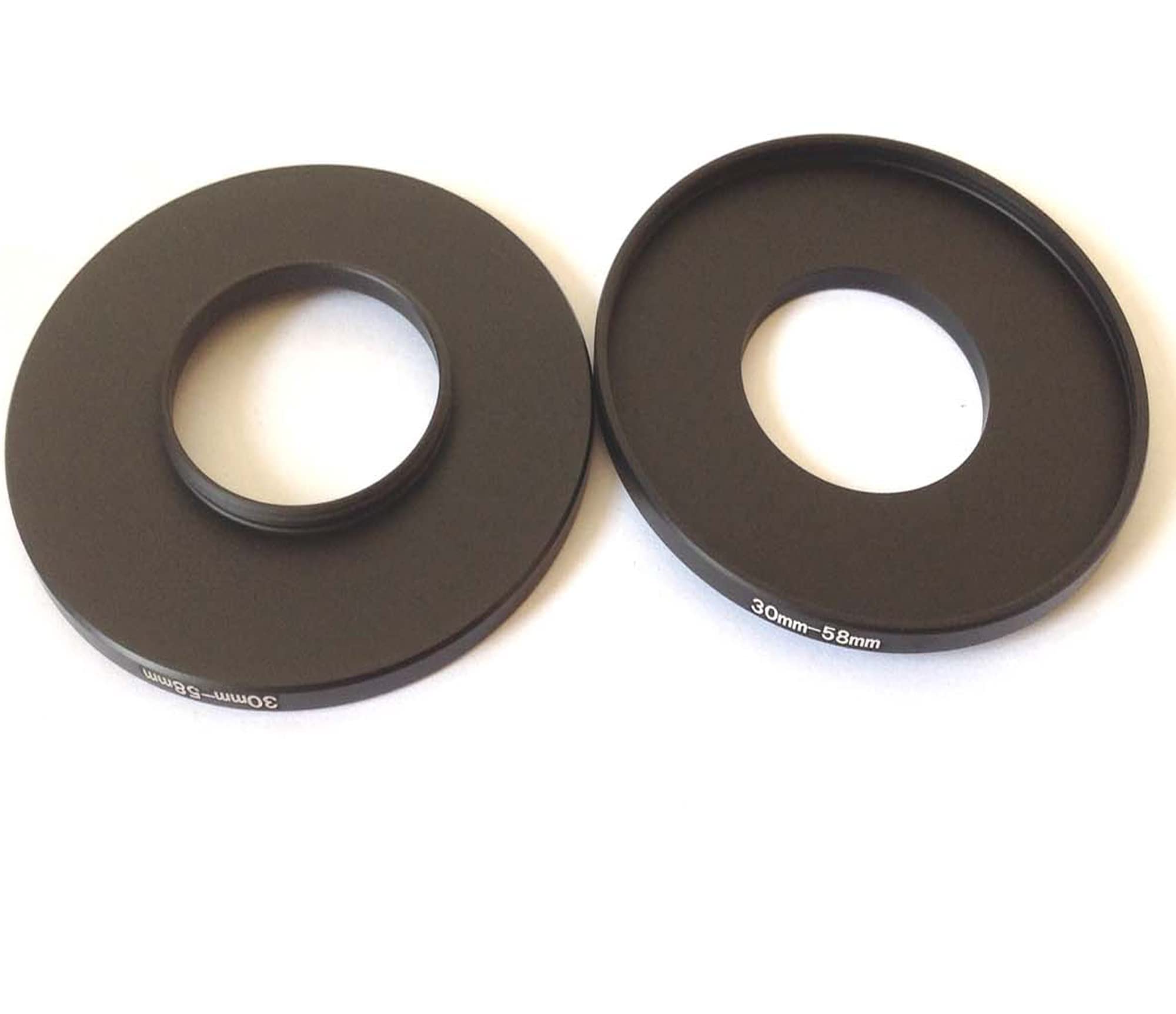 2x Connector 30mm To 58mm Step Up Rings Digital Video Camera Lens Transfer 30-58mm Filter Aperture Connect-ing Adapter 30-58 Size Ring Photo Fix-Ing Video Photograph Parts Screws Accessories