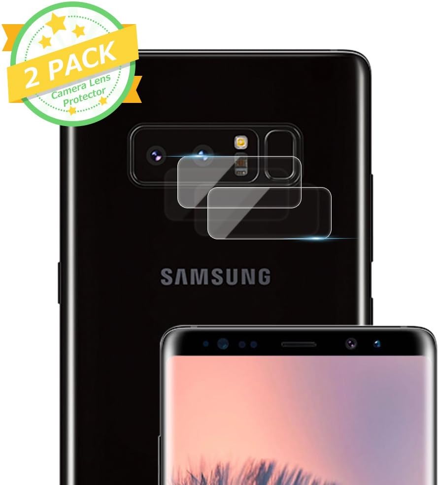 Galaxy Note 8 Camera Lens Protector - [2 Pack] ICHECKEY Super Clear Ultra HD Back Camera Lens Tempered Glass Screen Cover Film Shield for Samsung Galaxy Note 8