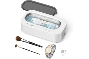 Eroboo Ultrasonic Jewelry Cleaner, 48kHz Professional Ultrasonic Cleaner Machine with Timer & Touch Control, Ultrasonic Cleaner for All Jewelry, Silver, Dentures, Gold, Glasses, Retainer, Watch Bands