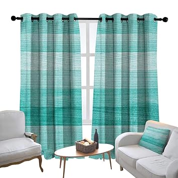 Amazon Com Lewis Coleridge Bedroom Curtains Teal Painted