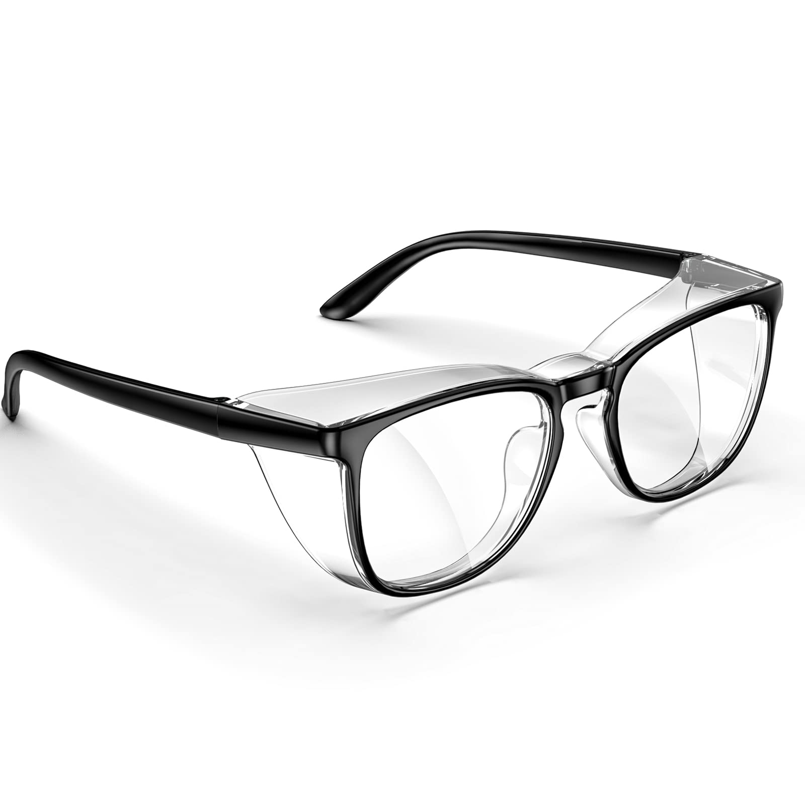 Photo 1 of MORK&SUKY Safety Glasses, Stylish Goggles With No Fog Lense,Perfect Alternatives To Regular Protective Eyewear For Health Care Workers. (Black)