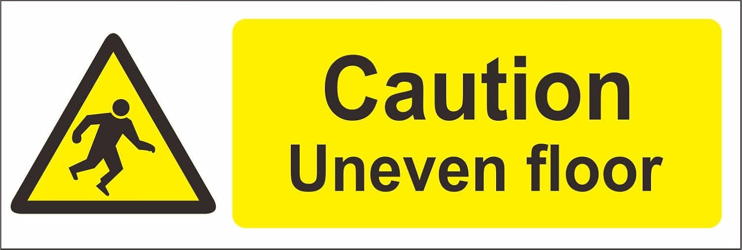 Indigos Ug Sticker Safety Warning Caution Uneven Floor