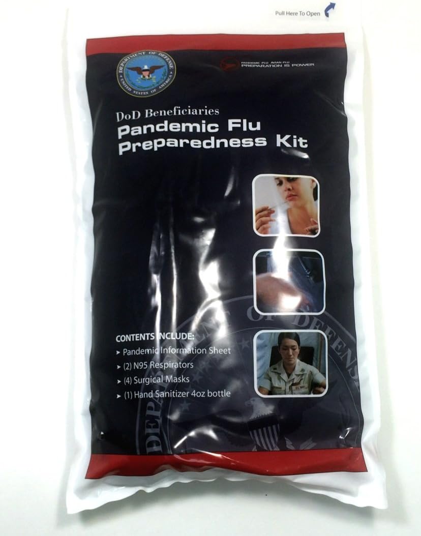 Official Department of Defense Pandemic Flu Preparedness & Protection Kit NSN 6545-01-566-9074