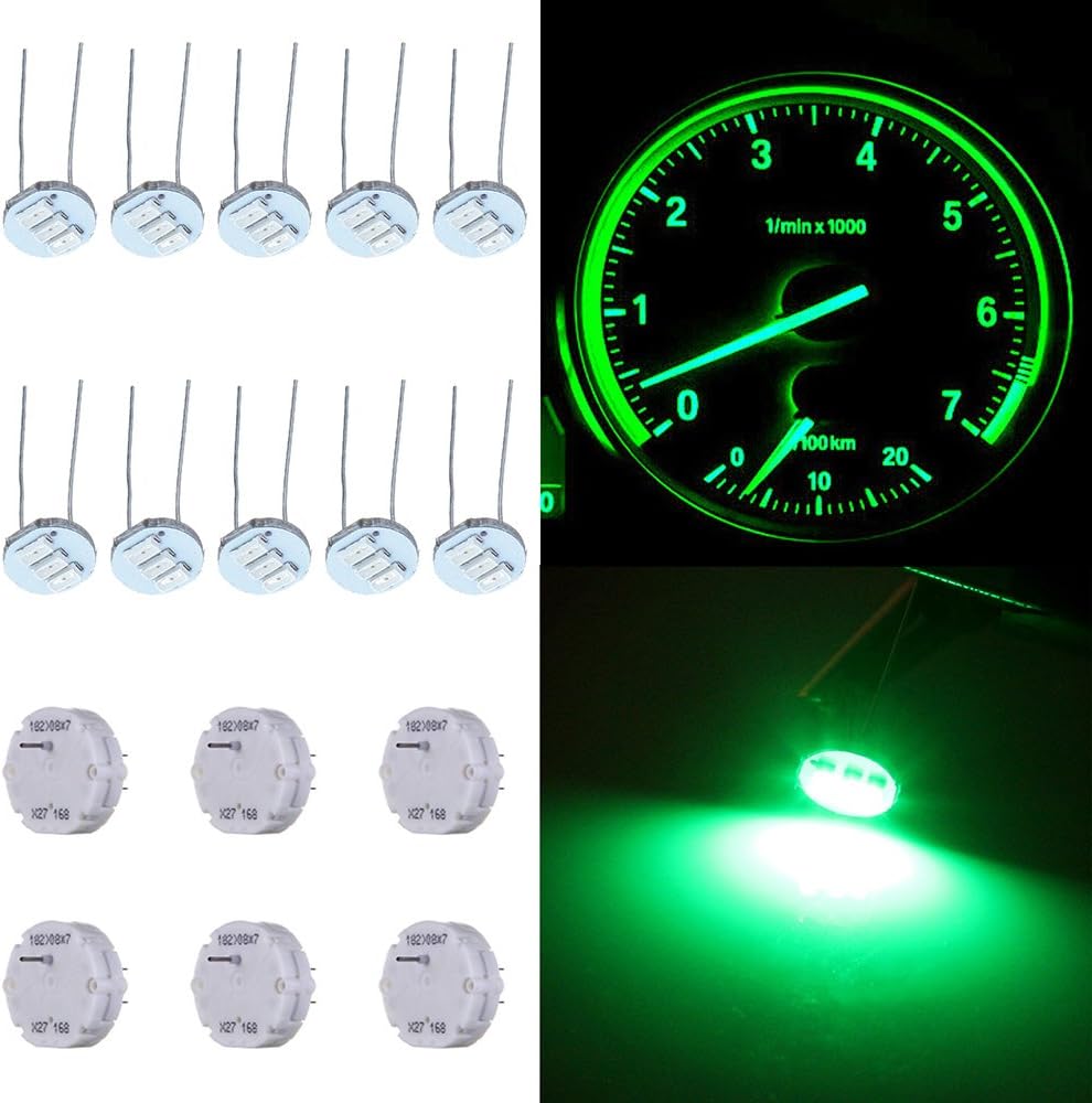 ECCPP Instrument Gauge Cluster X27 168 Stepper Motor Repair Kit for All 03-06 Chevy Silverados, Tahoes, Yukons, Suburbans(6 Motors,10 Mimi Light Bulbs)