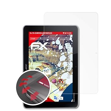 atFolix Schutzfolie passend für Acer Iconia A210 Folie, entspiegelnde und Flexible FX Displayschutzfolie (2X)