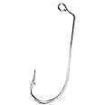 Mustad 34184D Classic O'Shaughnessy 60-Degree Bend Extra Long Shank Forged Duratin Jig Hook (100-Pack)