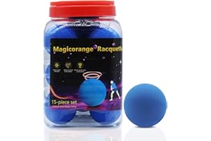 MAGICORANGE 15 Pack Racquetball Multi Colored Racquetballs High Bounce Rubber Racquetballs