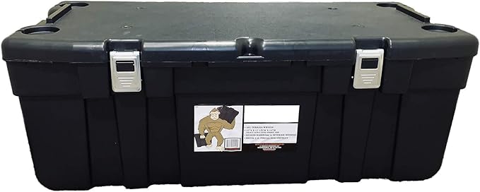 SuperBox Gorilla auf Rollen Aufbewahrungsbox, Schwarz, Größe: 148