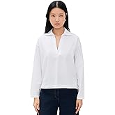 Vince Women's Easy Long Sleeve Polo
