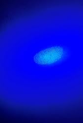 Blue Fluorescent Fingerprint Powder for
