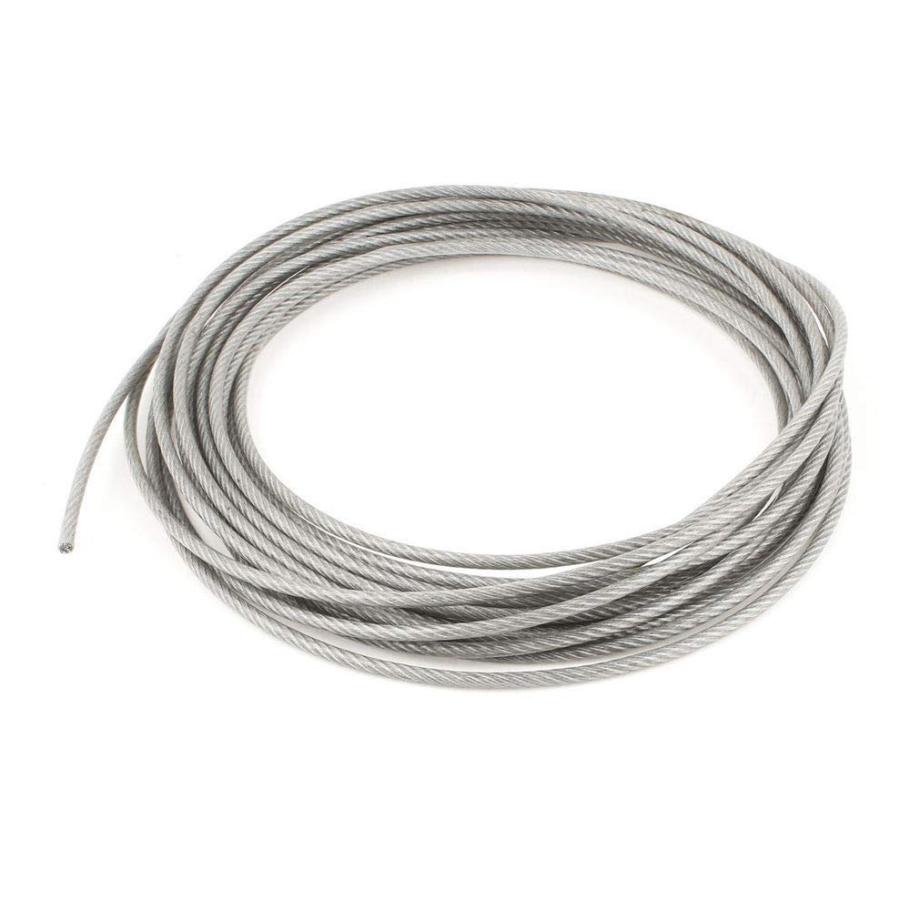 Seleq Clear Vinyl Coated Galvanized Steel 7x7 Strand Core Wire Rope ...