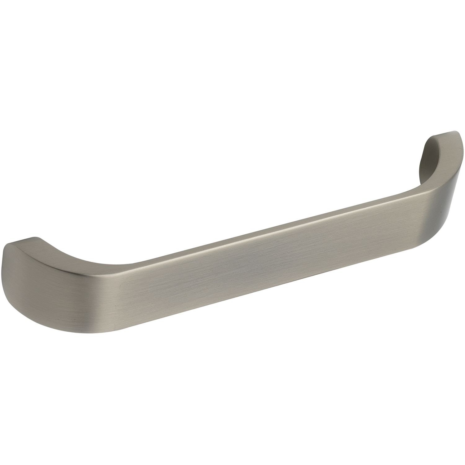 Furnipart Handle Radius LA 160 mm - Handle for Kitchen Cabinets - Modern Designer Furniture Handle Width 170 mm Die-Cast Zinc Stainless Steel Effect