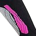 Pure Athlete Elite Wool Race Ski Socks - Warm Comfortable Ski Socks, Snowboard Socks - Merino Wool Ski Socks (Black/Neon Pink, S/M)