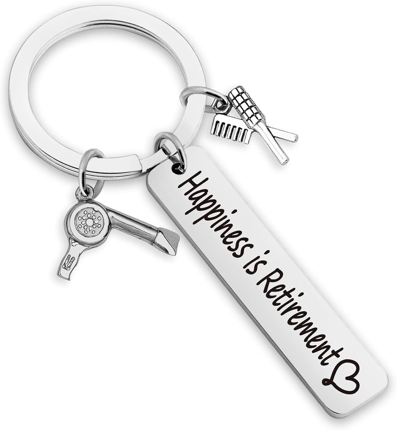 Hair stylist gift gifts retirement etsy choose hairdresser keychain Amazon.com: Hairdresser Retirement Keychain Happiness is Retirement Retirement Gifts for