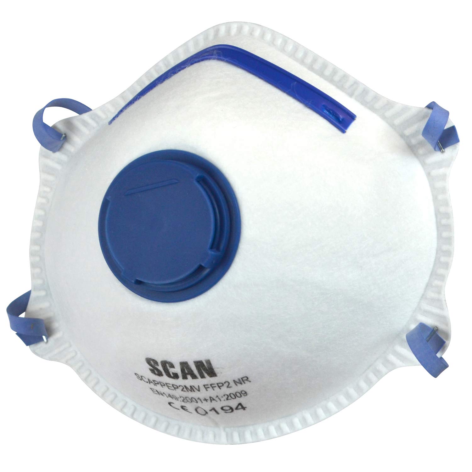Scan SCAPPEP2MVB FFP2 Premier Disposable Valved Masks Pack of 10