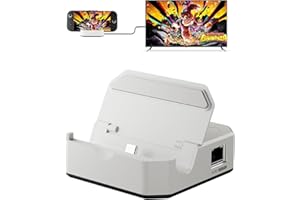 Portable Switch 2/1 TV Dock Docking Station for Nintendo Switch gen 2/gen 1, with 1000Mbps RJ45/4K&60HZ HDTV/USB 3.0/100W Cha