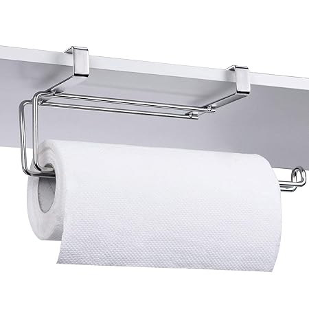 Stainless Steel Kitchen Paper Roll Holder Without Installation