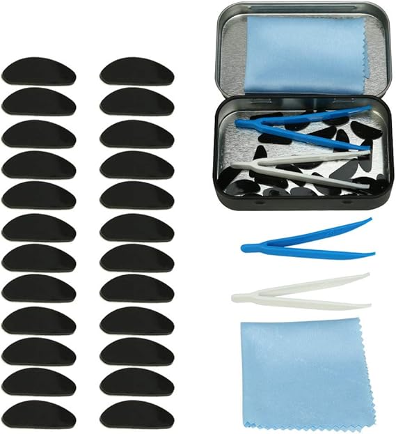 Amazon Bestechno メガネパッド メガネ用 鼻パッド シールタイプ 12セット ノーズパッド ノーズクッション 眼鏡用 めがね用 エアクッション シリコンパッド 鼻あてパッド メガネズレ防止 鼻あて 鼻あてクッション ブラック 眼鏡小物 通販