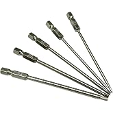 5Packs RC Hex Driver Bit Set 1.27mm 1.5mm 2.0mm 2.5mm 3.0mm Hex Head Allen Wrench Drill Bit Set for Screwdrivers Electric Screwgun/Power Drill