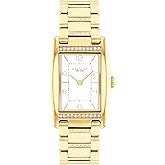 Coach Reese Women's Watch - 2H Quartz Tank Watch with Crystal-Set Link Bracelet - Water Resistant 3 ATM/30 Meters - Gift for Her - Premium Fashion Timepiece for Every Occasion - 24mm