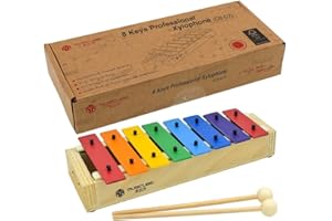 MUSICUBE Xylophone for Kids Baby Xylophone with Professional Tuning Wood Xylophone Toy Instrument for Children Toldder Boys Girls Gift Choice 2nd Gen
