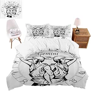 vroselv-home Juego de Ropa de Cama para niños, varón Griego Gemelos 4