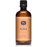 P&J Fragrance Oil | Peach Oil 100ml - Candle Scents for Candle Making, Freshie Scent, Soap Making Supplies, Diffuser Oil Scents