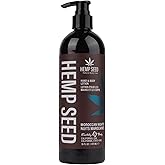 Hemp Seed Hand & Body Lotion - Soothe Dry Skin - Argan Oil, Hemp Seed Oil - Light, Non-Greasy Formula - Vegan & Cruelty Free