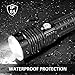 Ustellar Rechargeable Aluminum Tactical Flashlight, 1200 Lumens Super Bright CREE LED, IP65 Waterproof, 7hrs Long Lasting, 4 Light Modes Perfect for Camping, Hiking and Cycling, Battery Included