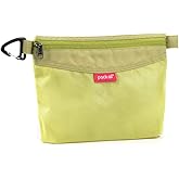 pack all Water-resistant Material Zipper Pouch, Mesh Zipper Bags for Storage, Travel, Office (Green, Small)