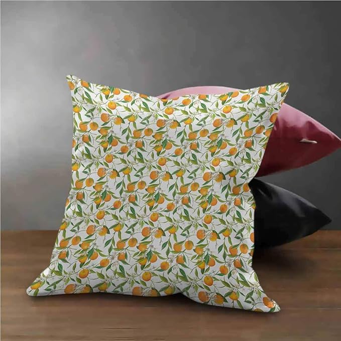 HouseLook Green and Orange Cushion Cover Case Orange