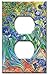 Art Plates - Van Gogh: Irises Switch Plate - Outlet Cover - 4.5 x 2.75 - Design is Directly Printed on Metal Wall Plate - Made in USA