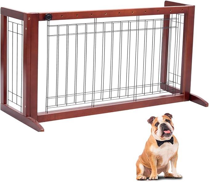 GOPLUS Absperrgitter Ausziehbar von 100 bis 180 cm, Hundeschutzgitter