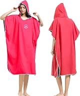 Hiturbo Changing Robe Towel Poncho Hood Pink One Size Compact Lightweight